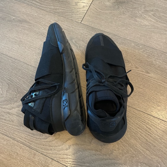 Y-3 Yohji Yamamoto Adidas Qasa High 'Black' Trainer - Picture 2 of 5